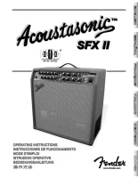 Fender Acoustasonic-SFX-II - Owners Manual